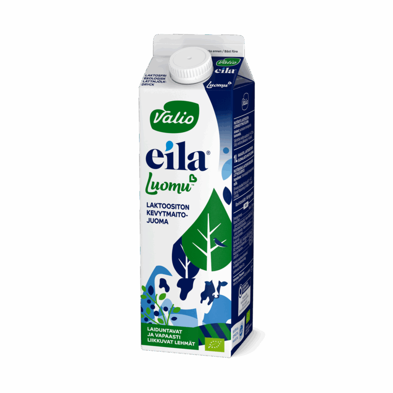 Valio Eila® Luomu™ kevytmaitojuoma 1 l laktoositon