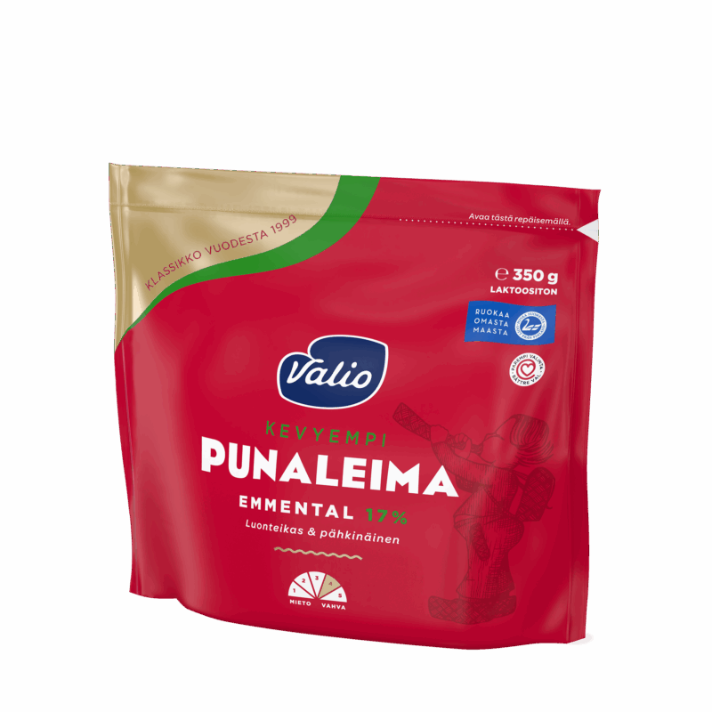 Valio Punaleima emmental 17 % juusto e350 g