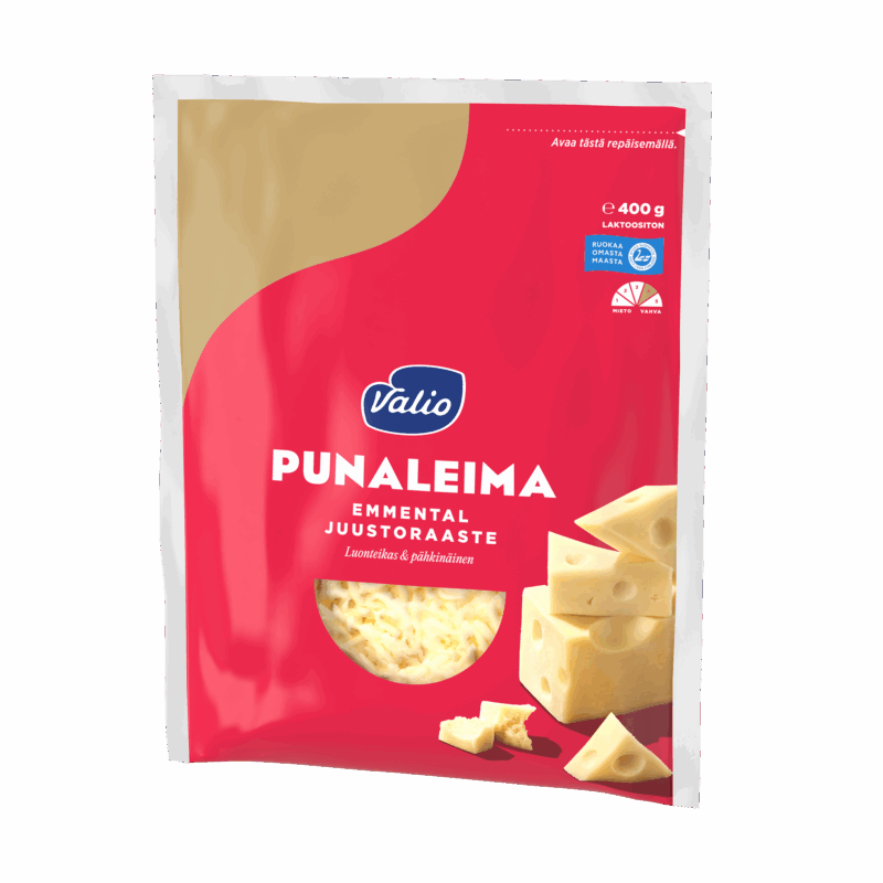 Valio Punaleima emmental juustoraaste e400 g