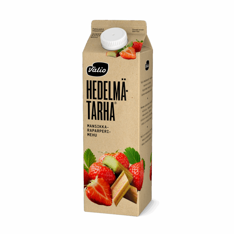 Valio Hedelmätarha® mansikka-raparperimehu 1 l