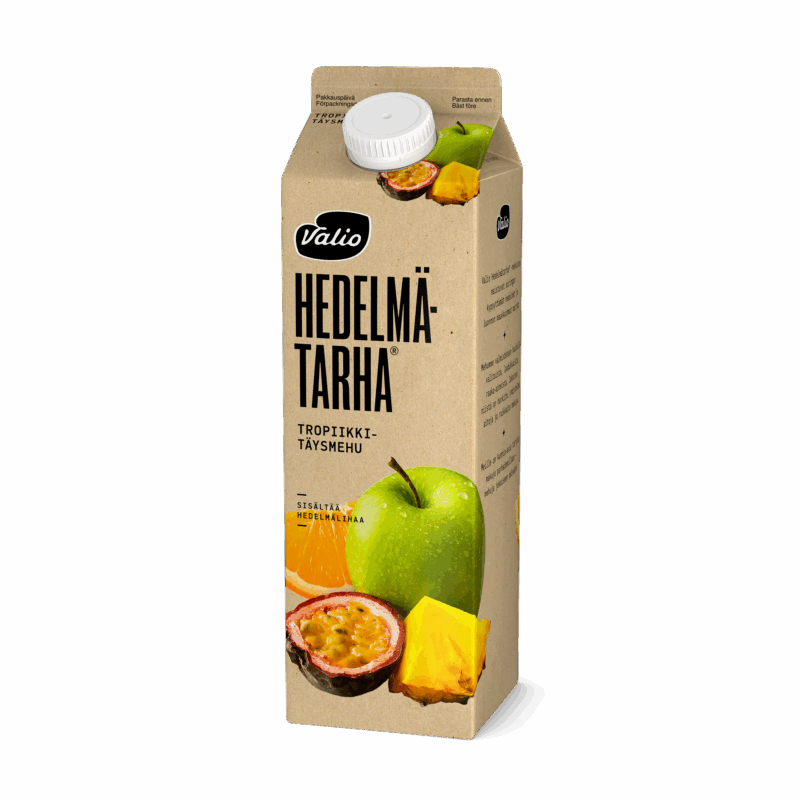Valio Hedelmätarha® Tropiikki täysmehu 1 l hedelmälihaa