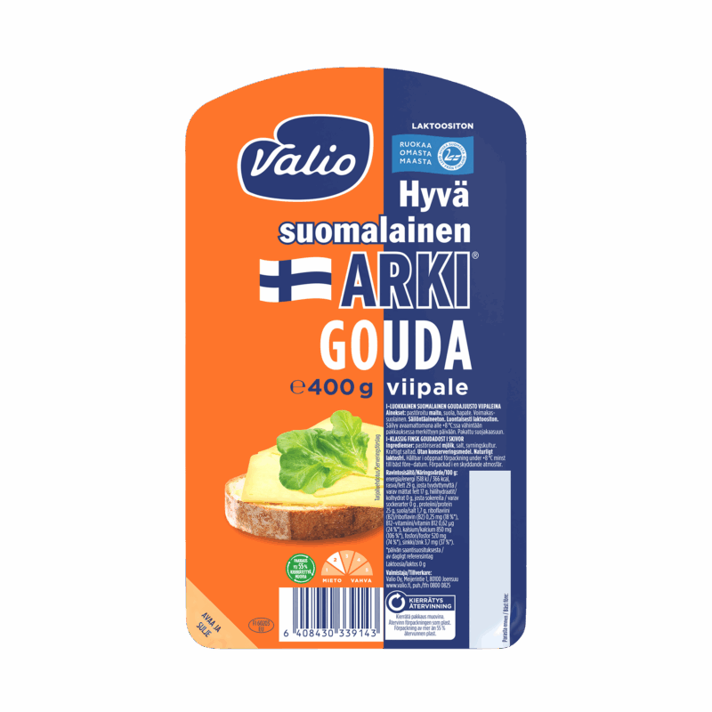 Valio Hyvä suomalainen Arki® gouda juustoviipale e400 g