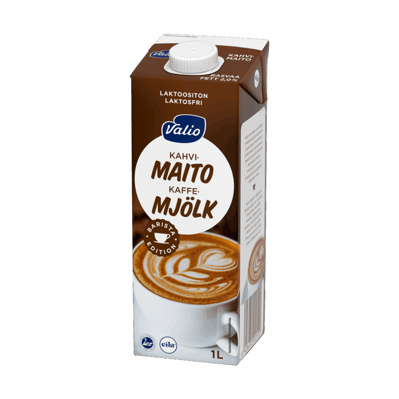 Valio kahvimaito 1 l laktoositon UHT