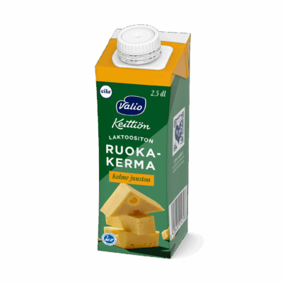 Valio Keittiön ruokakerma kolme juustoa UHT laktoositon 2,5 dl