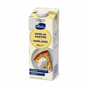 Valio vaahtoutuva vaniljakastike 9 % UHT laktoositon 1 l