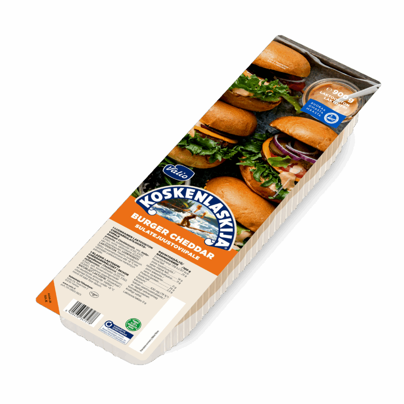 Valio Koskenlaskija® burger cheddar sulatejuustoviipale e900 g