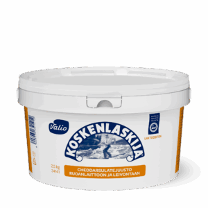 Valio Koskenlaskija® cheddar sulatejuusto sanko laktoositon e2,5 kg
