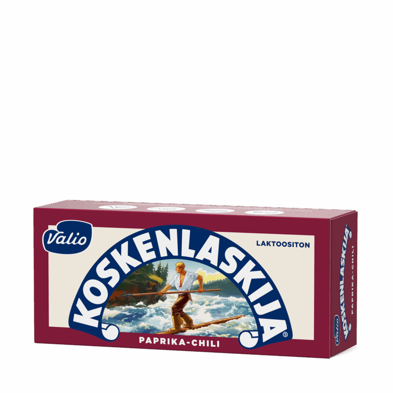 Valio Koskenlaskija® paprika-chili sulatejuusto laktoositon e250 g