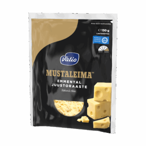 Valio Mustaleima™ emmental juustoraaste e130 g