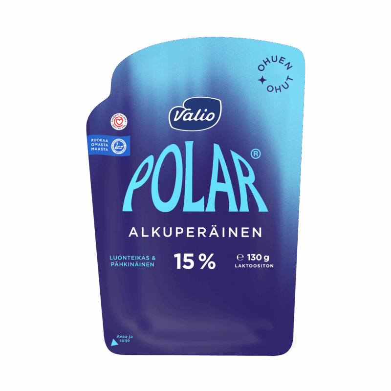 Valio Polar® Alkuperäinen 15 % ohuen ohut juustoviipale e130 g