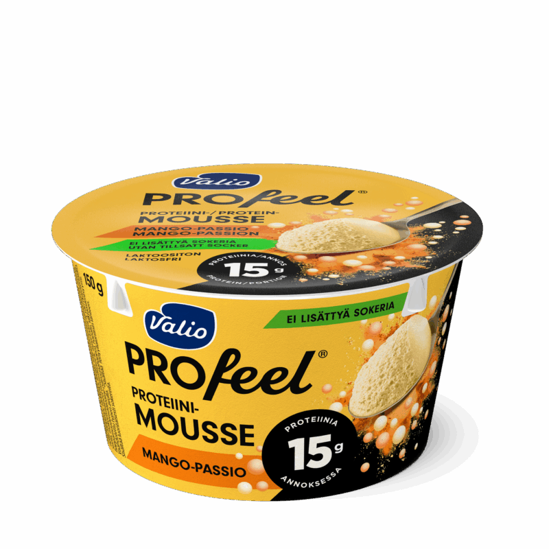 Valio PROfeel® proteiinimousse 150 g mango-passio laktoositon
