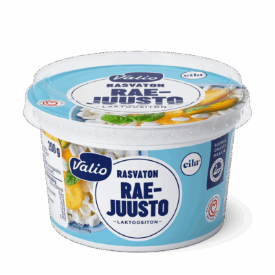 Valio raejuusto rasvaton laktoositon 200 g