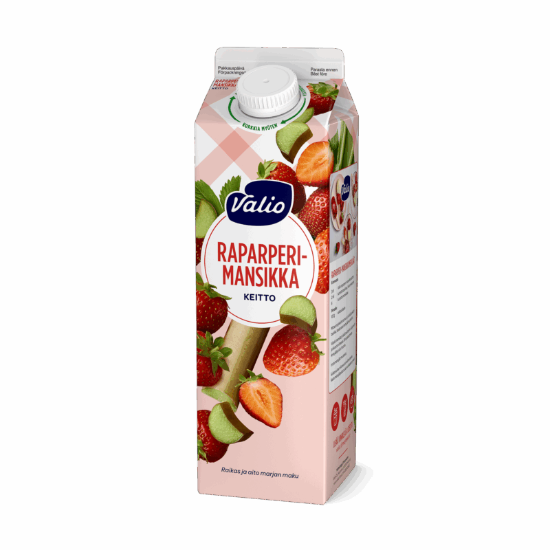 Valio raparperi-mansikkakeitto 1 kg