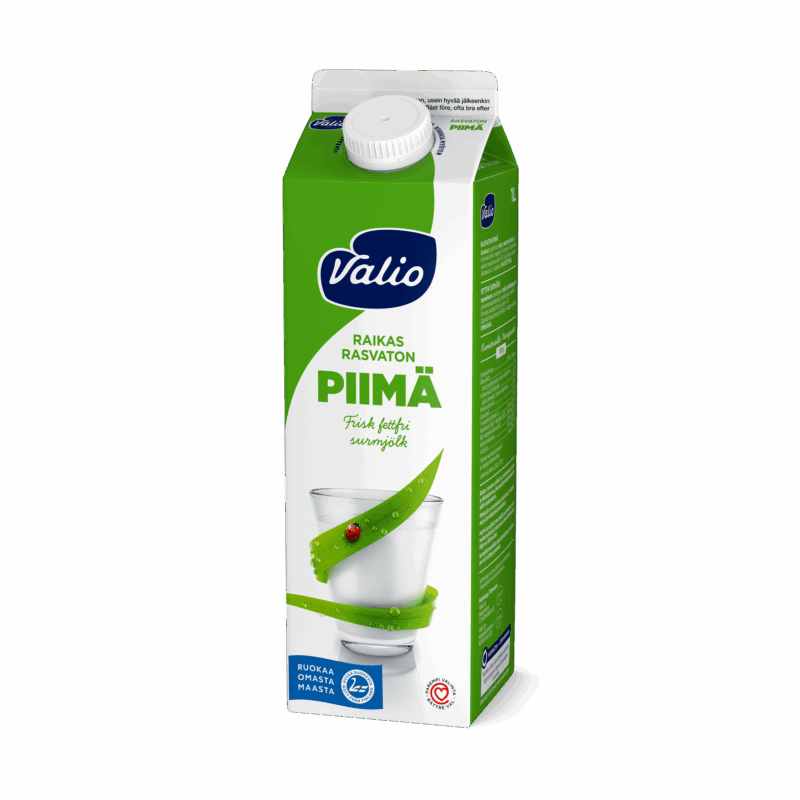 Valio rasvaton piimä 1 l
