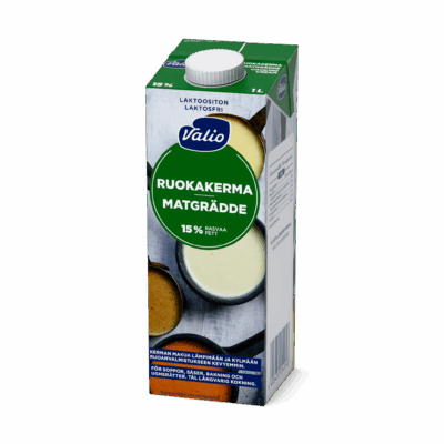 Valio ruokakerma 15 % UHT laktoositon 1 l
