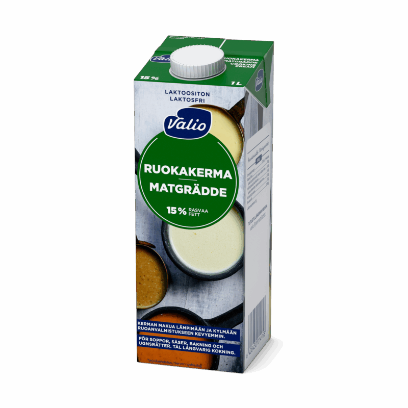 Valio ruokakerma 15 % UHT laktoositon 1 l