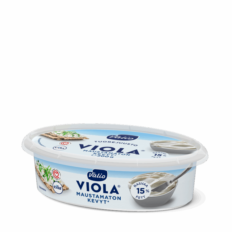 Valio Viola® kevyt maustamaton tuorejuusto laktoositon e200 g