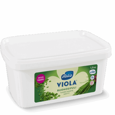 Valio Viola® ruohosipuli tuorejuusto laktoositon 1,5 kg