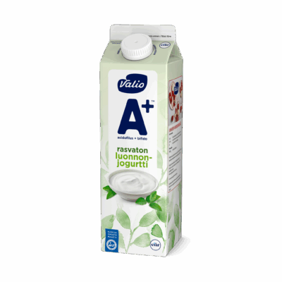 Valio A+™ luonnonjogurtti maustamaton rasvaton laktoositon 1 kg