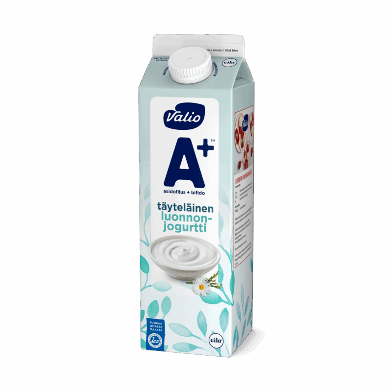 Valio A+™ luonnonjogurtti täyteläinen maustamaton laktoositon 1 kg