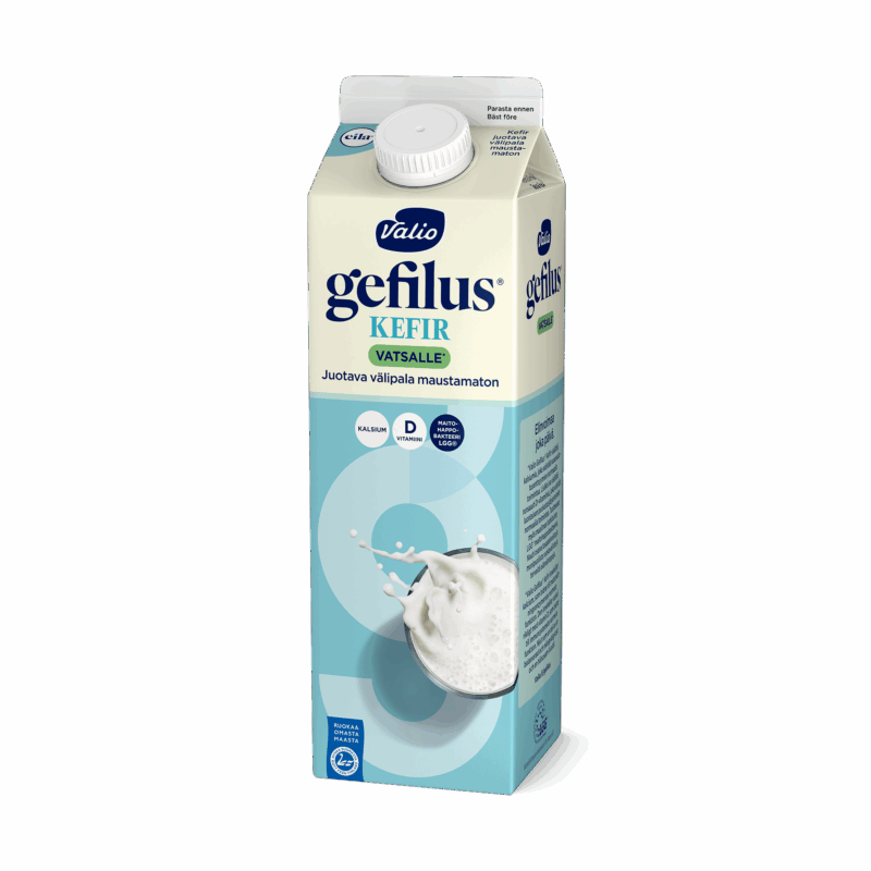 Valio Gefilus® Kefir juotava välipala maustamaton laktoositon 1 kg