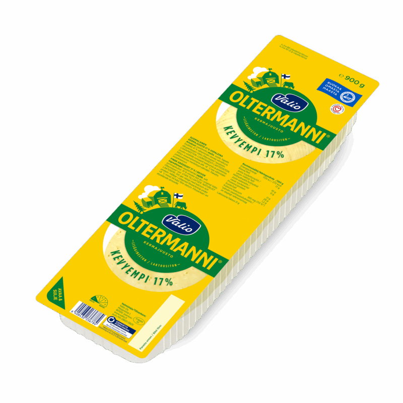 Valio Oltermanni® Kevyempi 17 % kermajuustoviipale e900 g