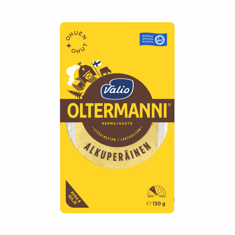 Valio Oltermanni® Alkuperäinen ohuen ohut kermajuustoviipale e130 g