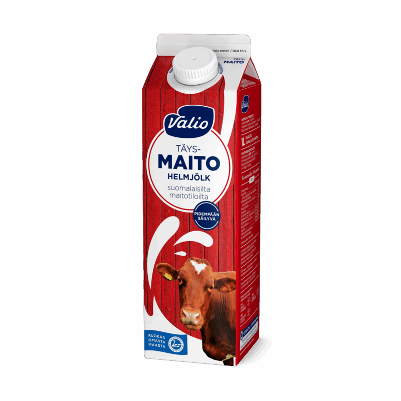 Valio vapaan lehmän täysmaito 1 l