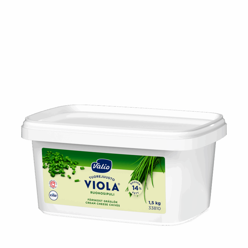 Valio Viola® ruohosipuli tuorejuusto laktoositon 1,5 kg