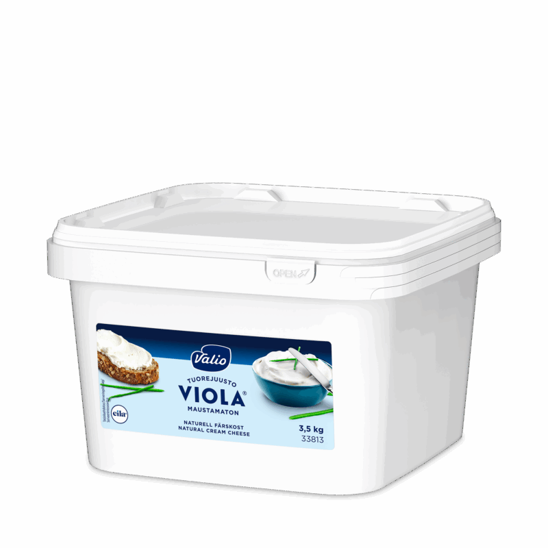 Valio Viola® maustamaton tuorejuusto laktoositon 3,5 kg
