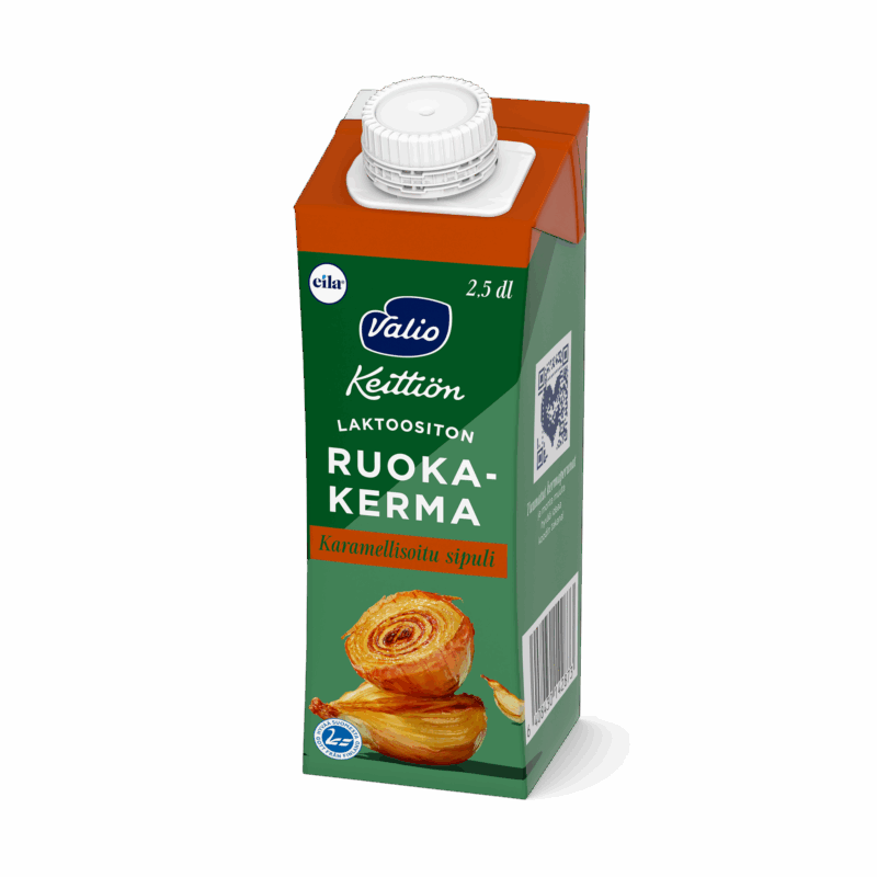 Valio Keittiön ruokakerma karamellisoitu sipuli UHT laktoositon 2,5 dl
