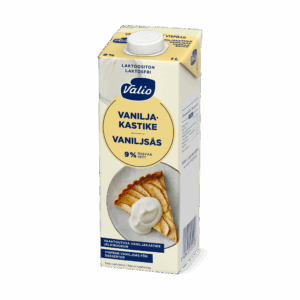 Valio vaahtoutuva vaniljakastike 9 % UHT laktoositon 1 l