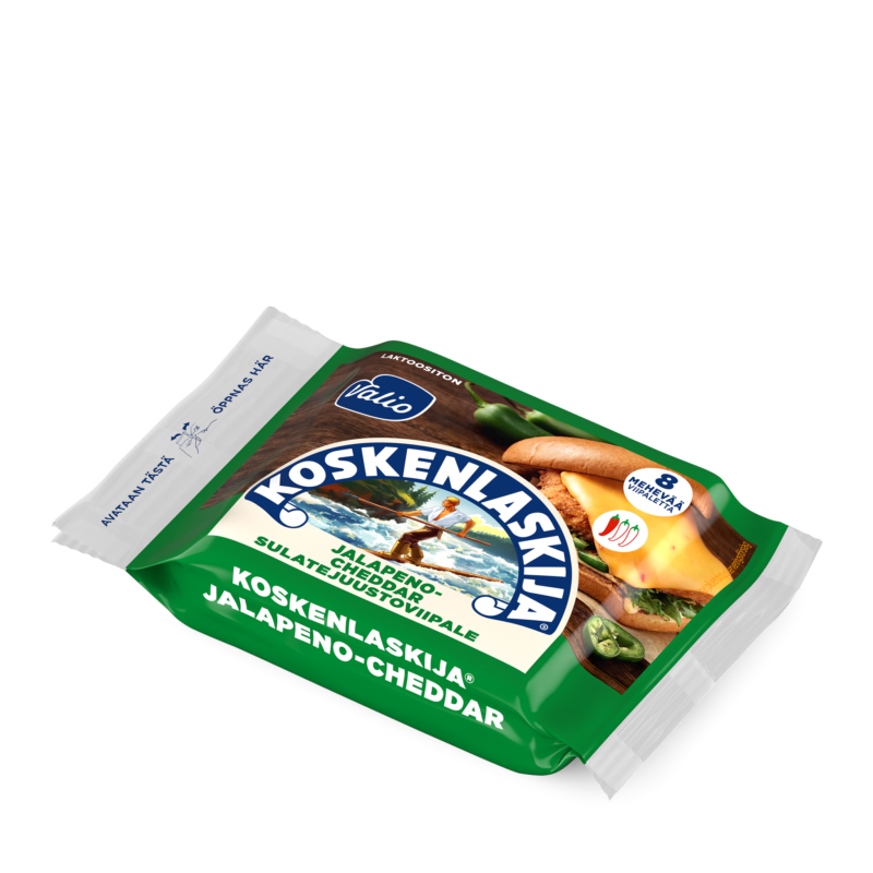 Valio Koskenlaskija® jalapeno-cheddar sulatejuustoviipale laktoositon e200 g