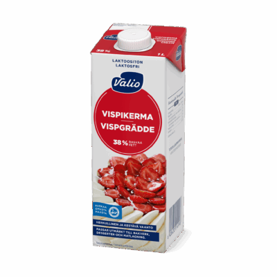 Valio vispikerma UHT laktoositon 1 l