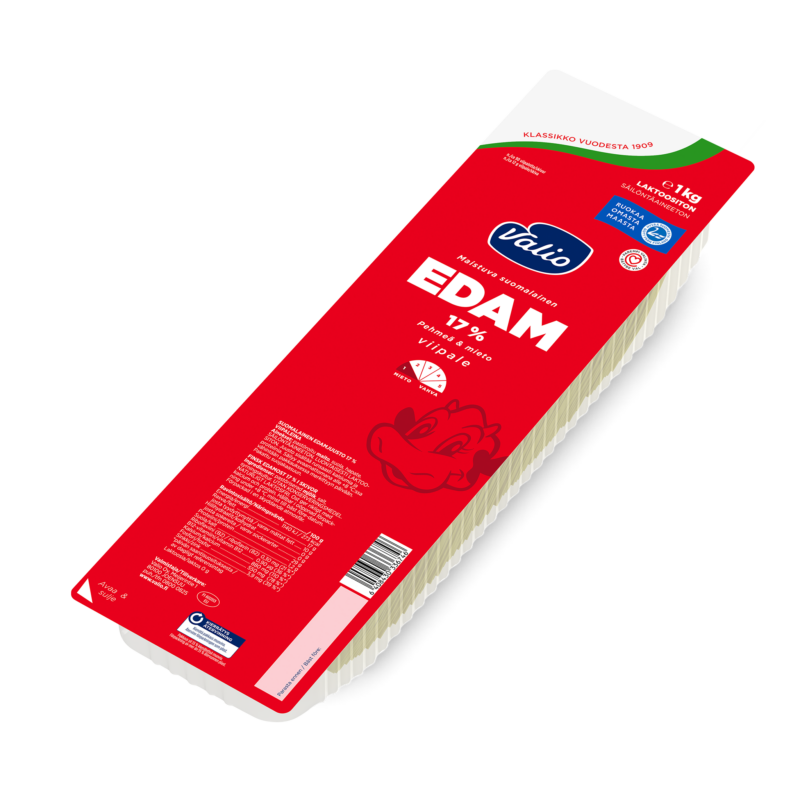 Valio Edam 17 % juustoviipale e1 kg
