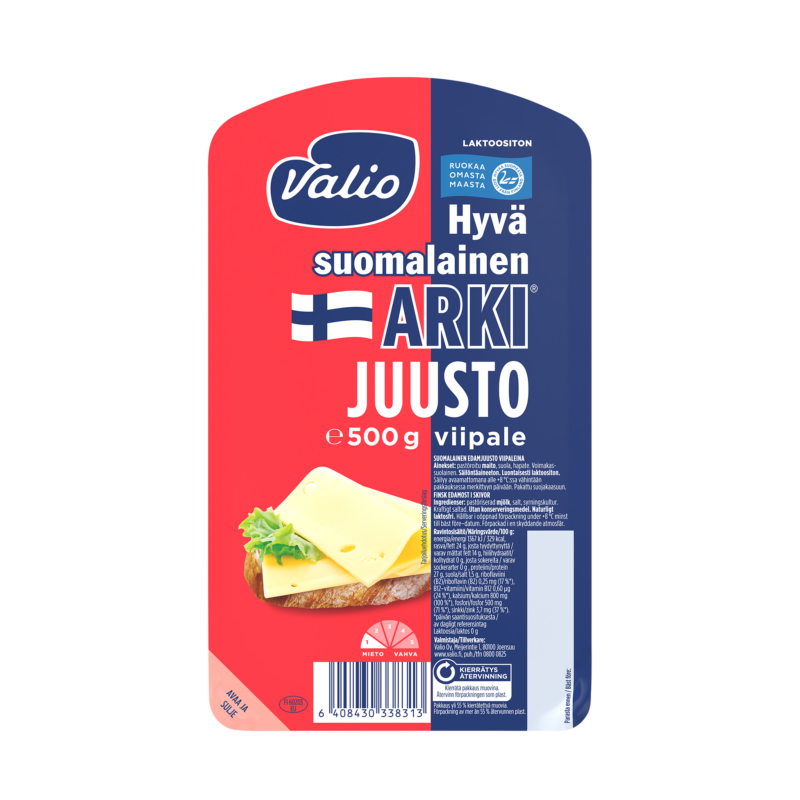 Valio Hyvä suomalainen Arki® juustoviipale e500 g