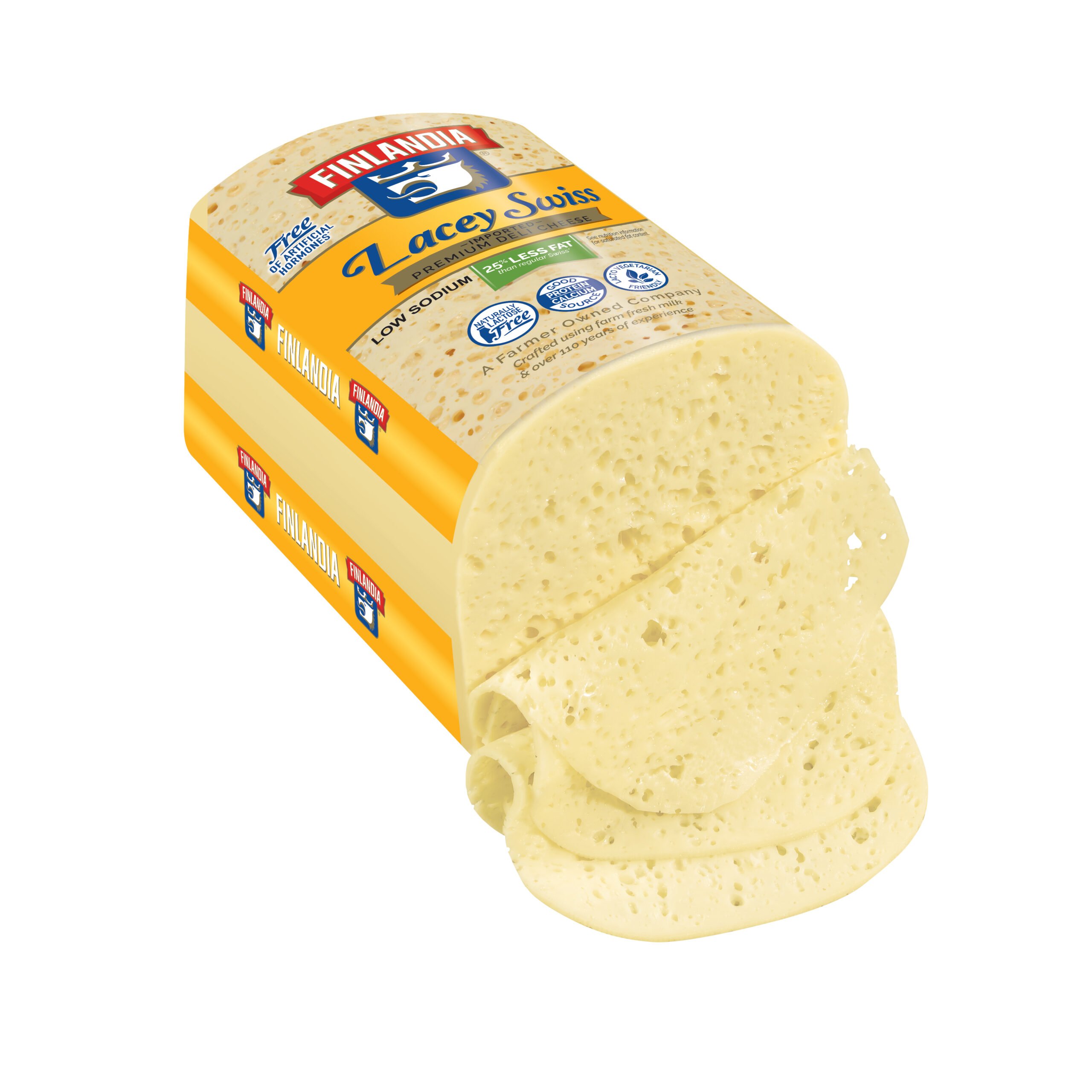 Finback Cheese Finlandia Imported Lacey Swiss Cheese - Finlandia Cheese
