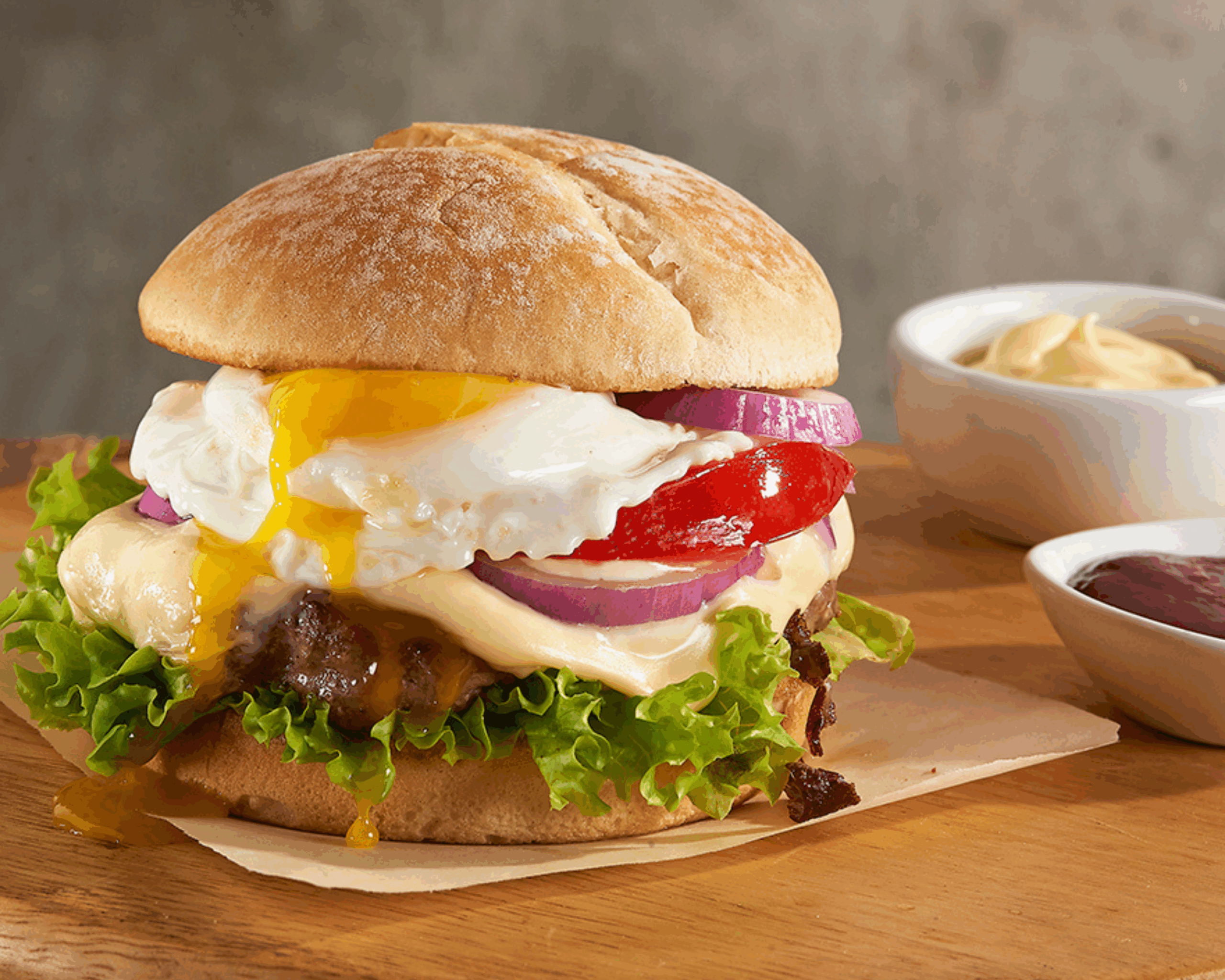 Swiss Brunch Burger - Finlandia Cheese