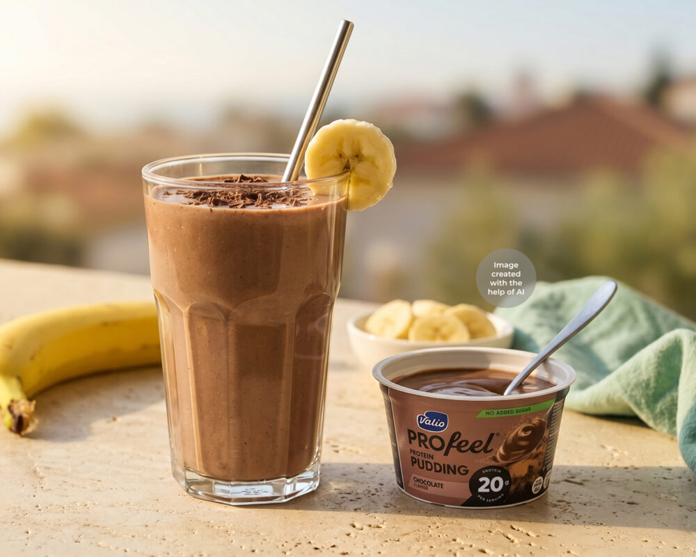 Chocolate Banana Protein Milkshake