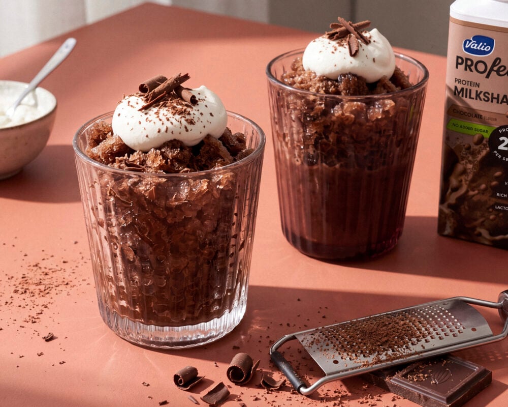 Frozen Chocolate Milkshake Granita
