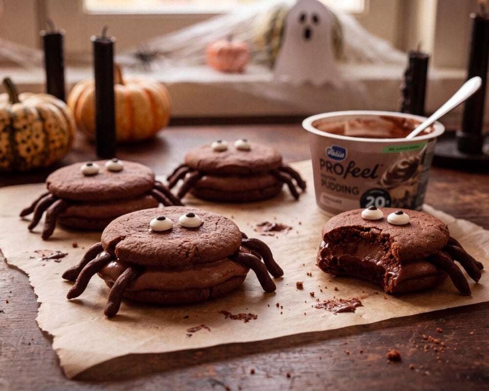 Spider Cookie Sandwiches