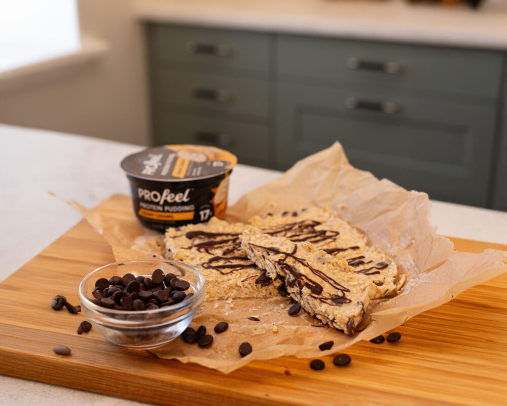 Caramel No-Bake Blondies