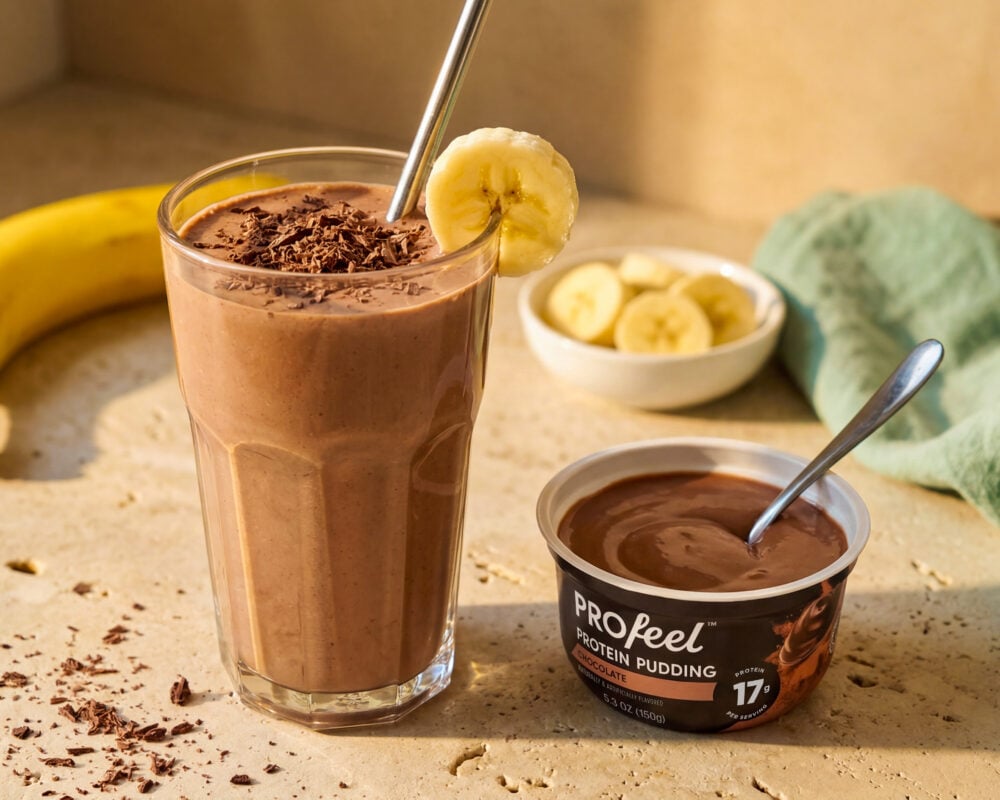 Chocolate Banana Protein Milkshake