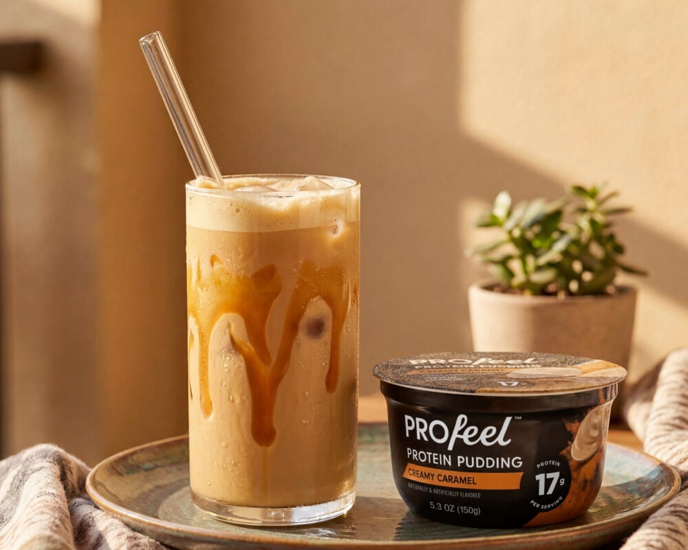 Caramel Iced Protein Latte