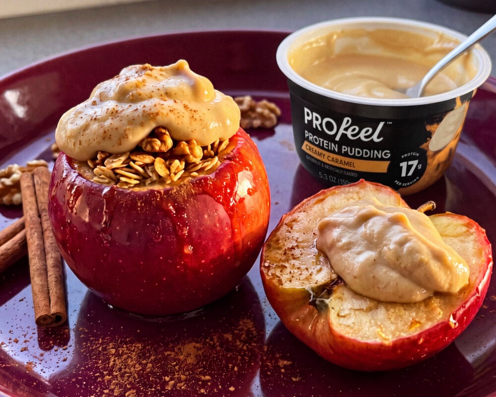 Baked Cinnamon Apples with Caramel Pudding
