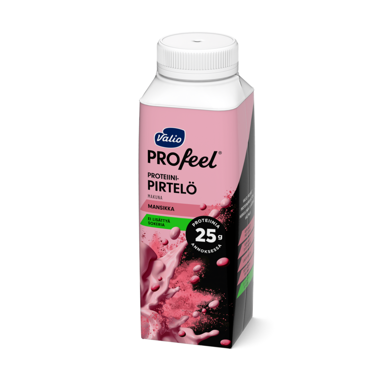 Valio PROfeel® proteiinipirtelö 2,5 dl mansikka laktoositon