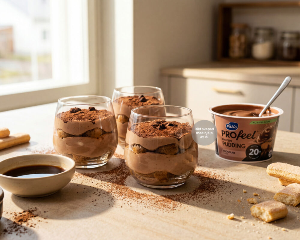 Proteintiramisu i glas