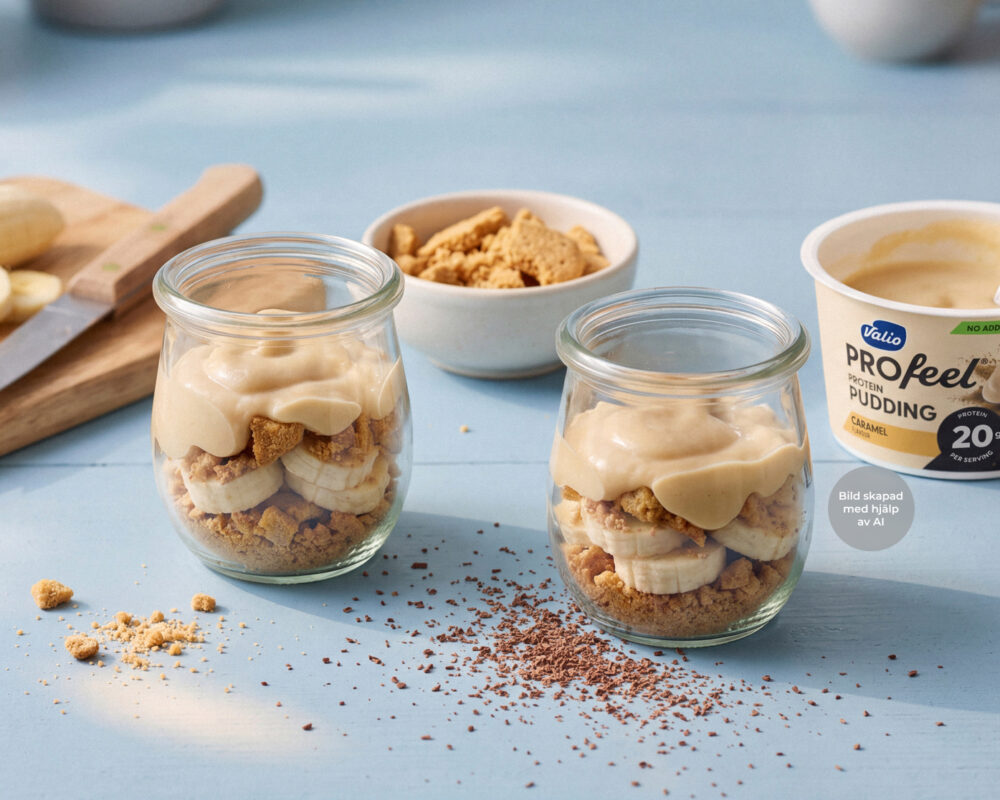 Kall banoffee på burk