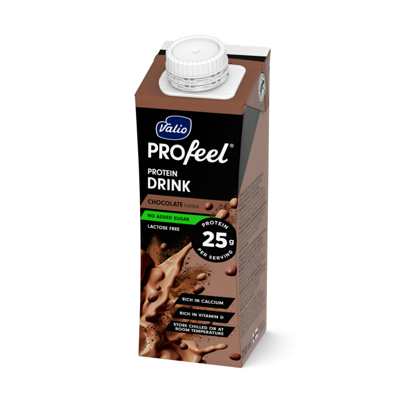 Valio PROfeel® osockrad proteindryck choklad 250 ml laktosfri