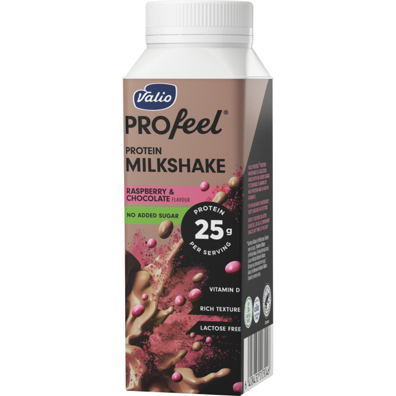 Valio PROfeel® protein milkshake 250 ml hallonkakao laktosfri